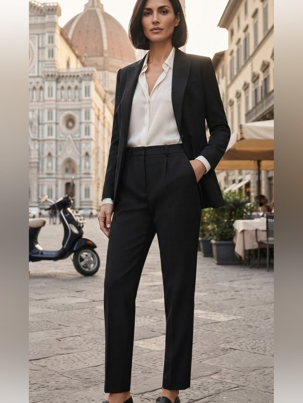 Giorgio Armani Wool Black Trousers 44/L